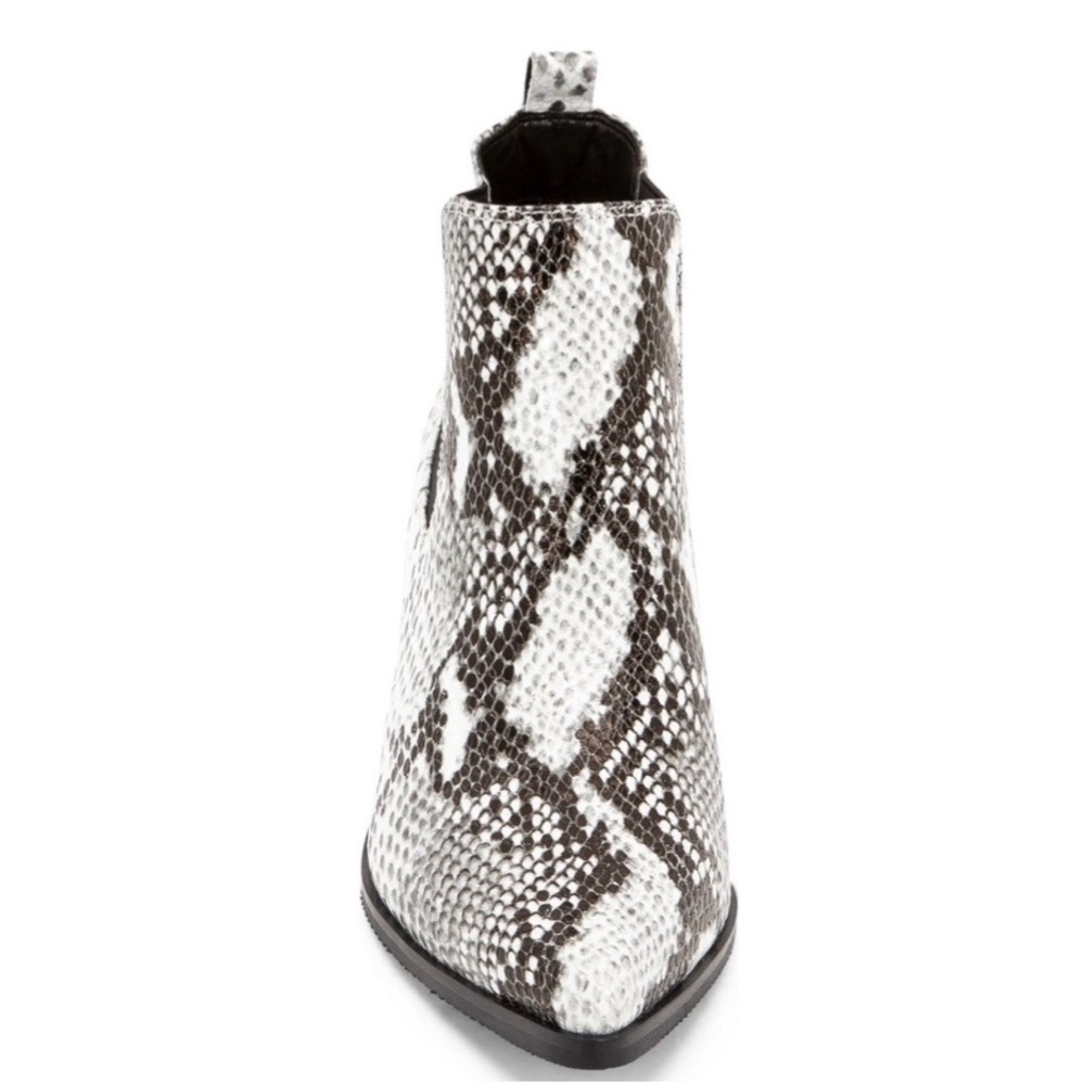 NEW| Snake Print Chelsea Ankle Booties - Picture 4 of 15